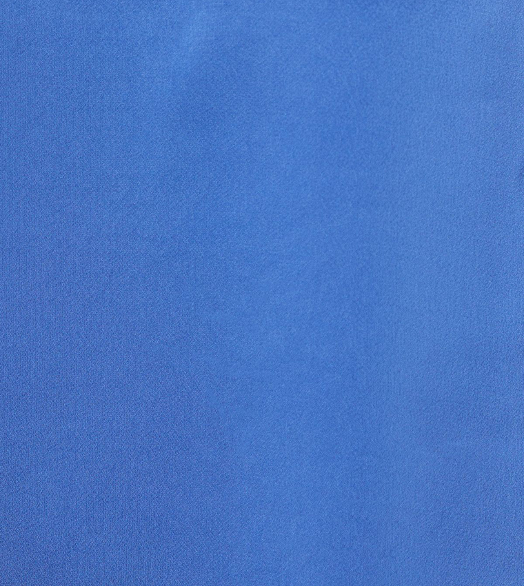 Satin Flute Sleeves Frill Detail Top