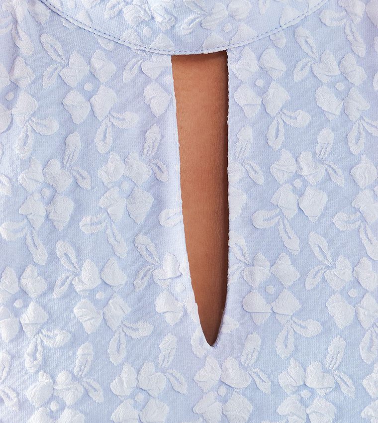 Petite Floral Jacquard Halterneck Midaxi Dress
