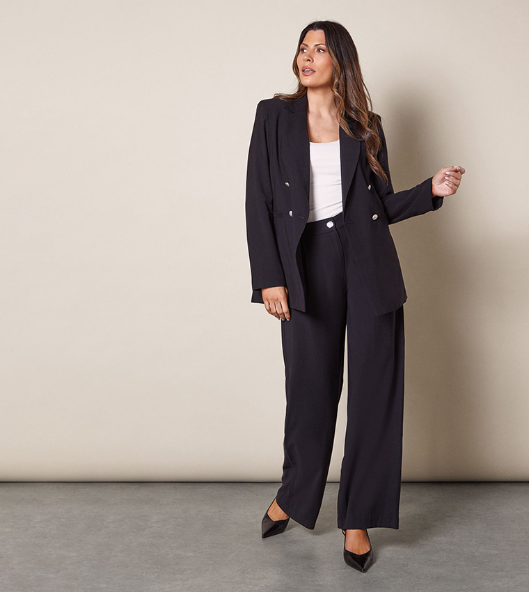 Double Breasted Military Blazer