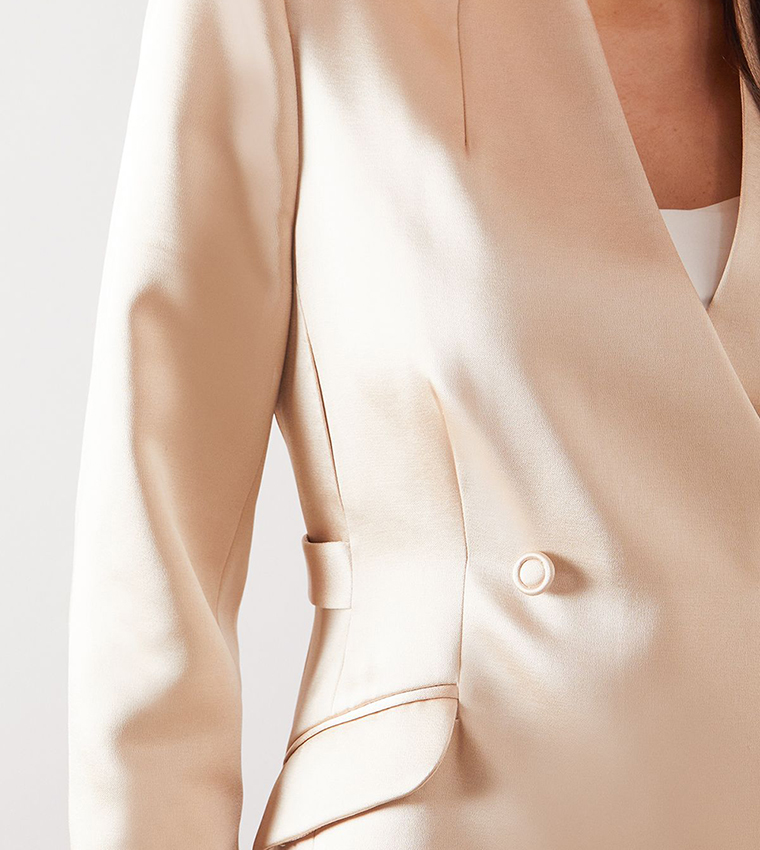 Double Breasted Long Sleeves Blazer