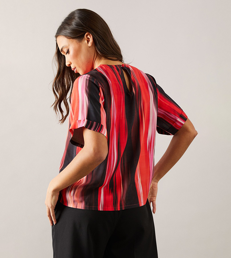 Petite Ombre Roll Up Sleeves T-Shirt