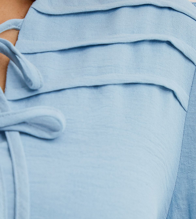 Pleated Long Sleeves Top