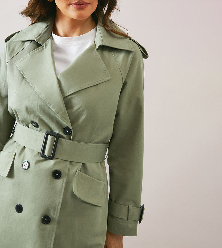 Premium Belted Trench Coat