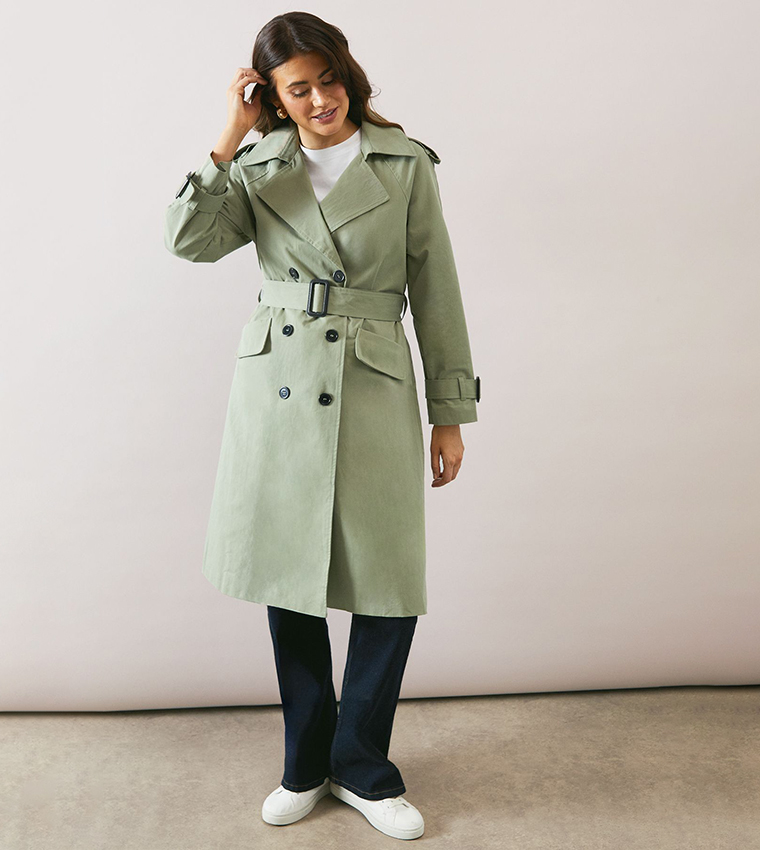 Premium Belted Trench Coat