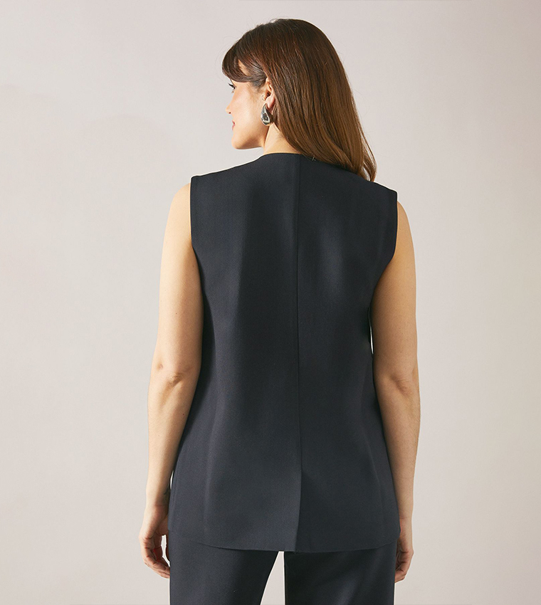 Three Button Detail Waistcoat