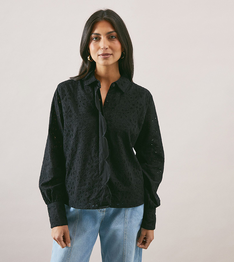 Broderie Long Sleeves Shirt