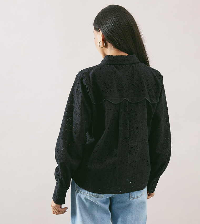 Broderie Long Sleeves Shirt