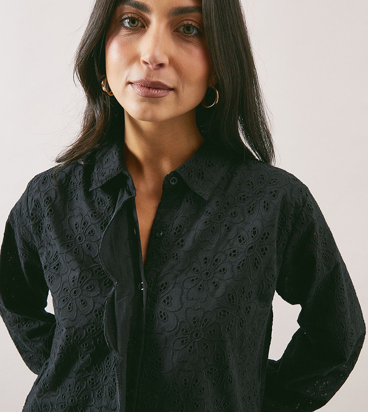 Broderie Long Sleeves Shirt