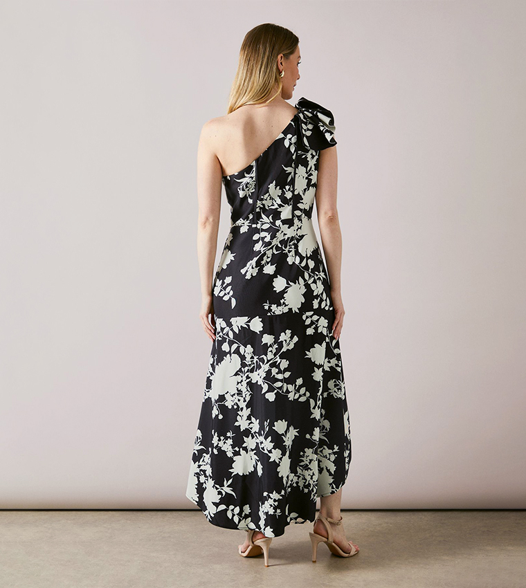 Floral Print Ruffle Midaxi Dress