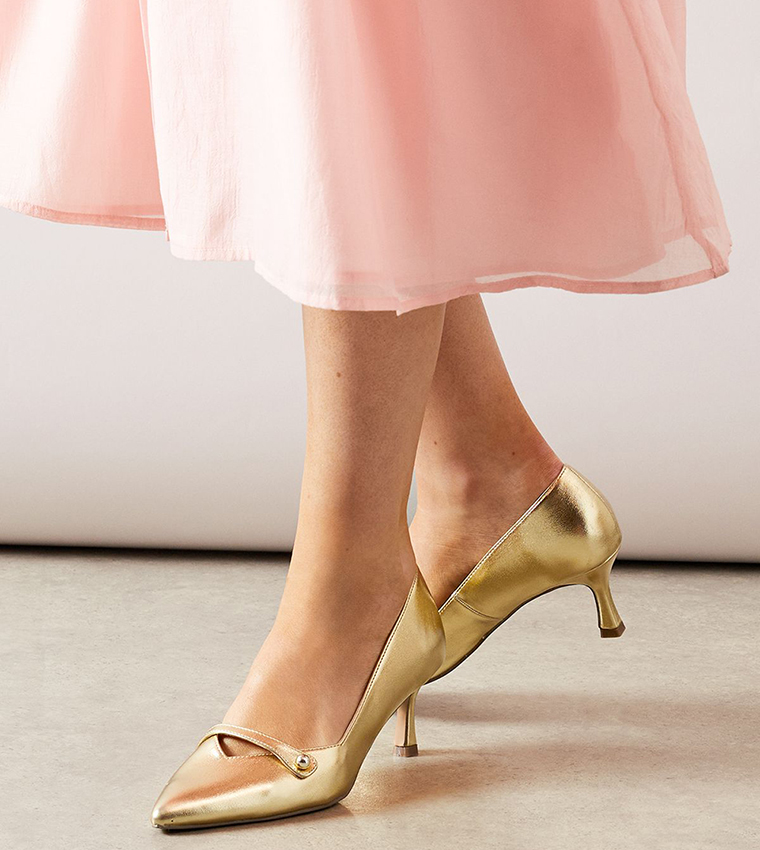 Denise Faux Leather Mary Jane Stiletto Heel Pumps