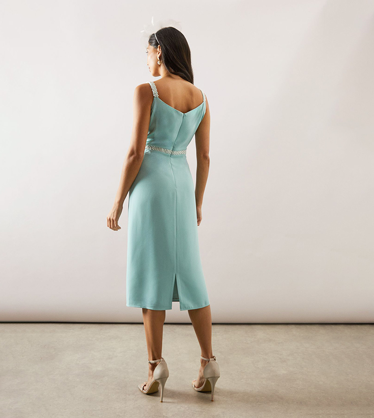 Buy Wallis Beaded Trim Pencil Dress In Mint 6thStreet Saudi Arabia