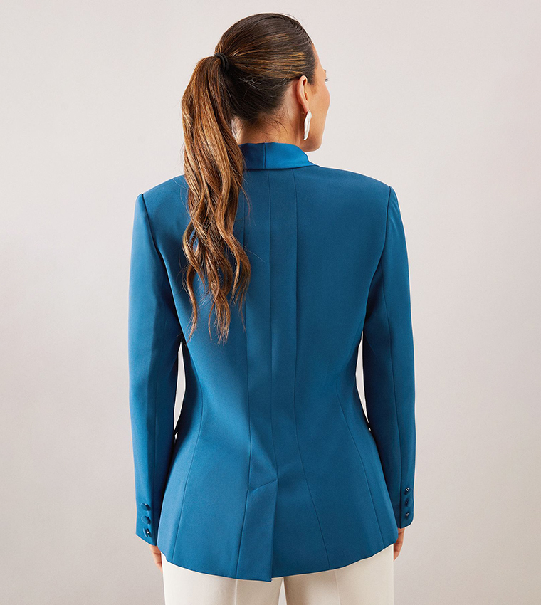 Shawl Collar Edge To Edge Blazer