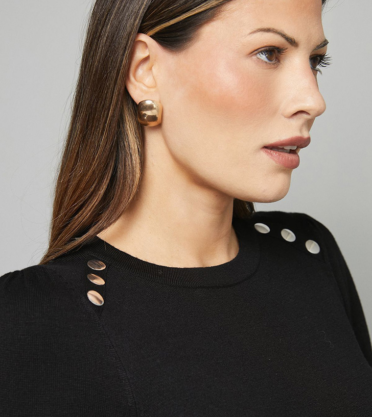 Crew Neck Swing Jumper Dress