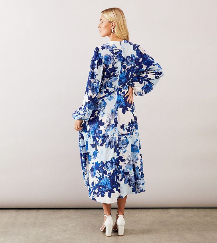 Petite Floral Viscose Wrap Dress