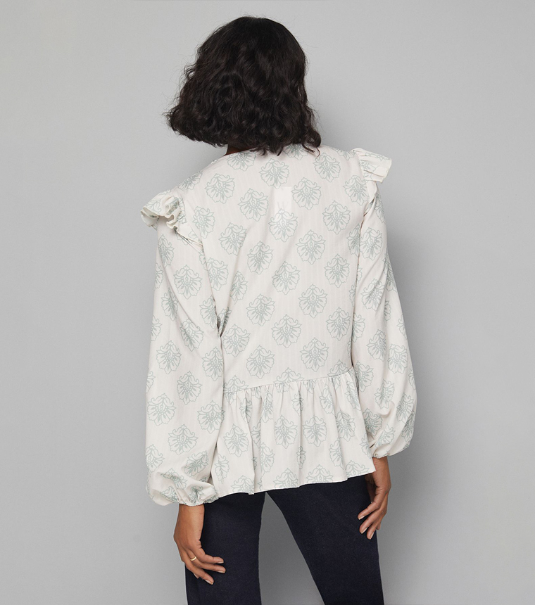 Printed Long Sleeves Top