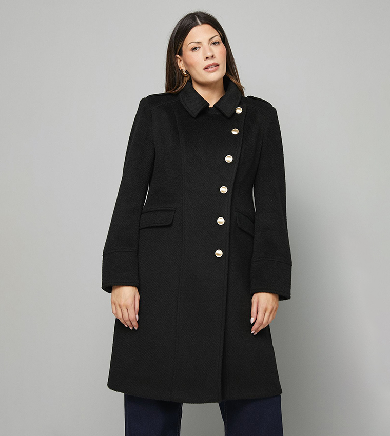 جاكيت عسكري بأزرار 