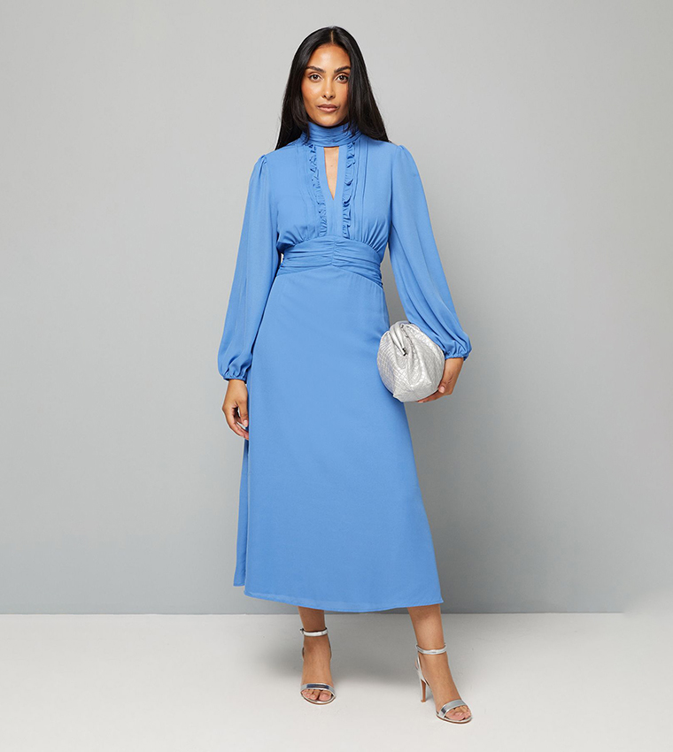 فستان ميدي مكشكش للمقاسات الصغيرة 