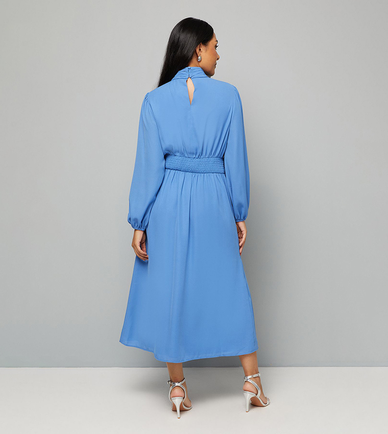 فستان ميدي مكشكش للمقاسات الصغيرة 