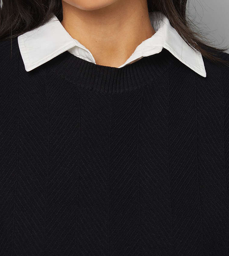 Belted Knitted Sweater Vest