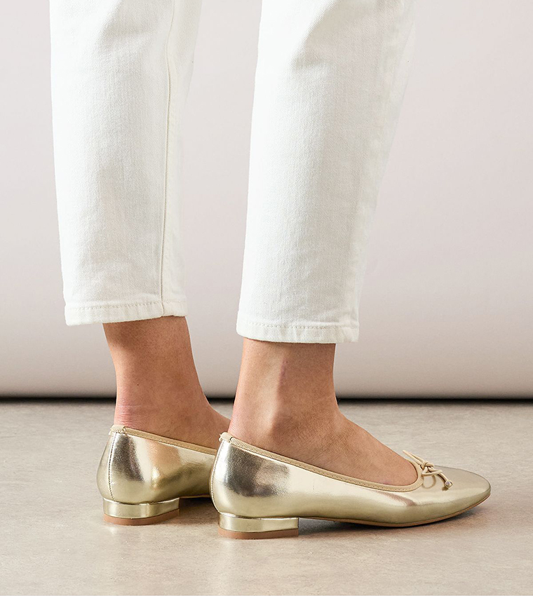 Tatiana Faux Leather Ballerinas