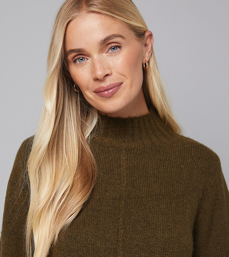 Petite High Neck Cosy Sweater