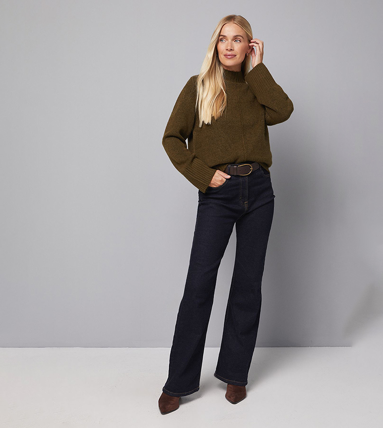 Petite High Neck Cosy Sweater