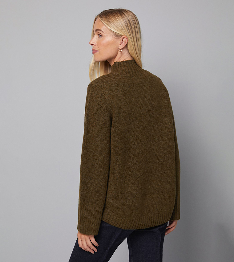 Petite High Neck Cosy Sweater