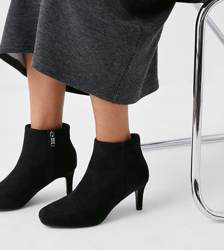 Andi Almond Toe Heeled Ankle Boots