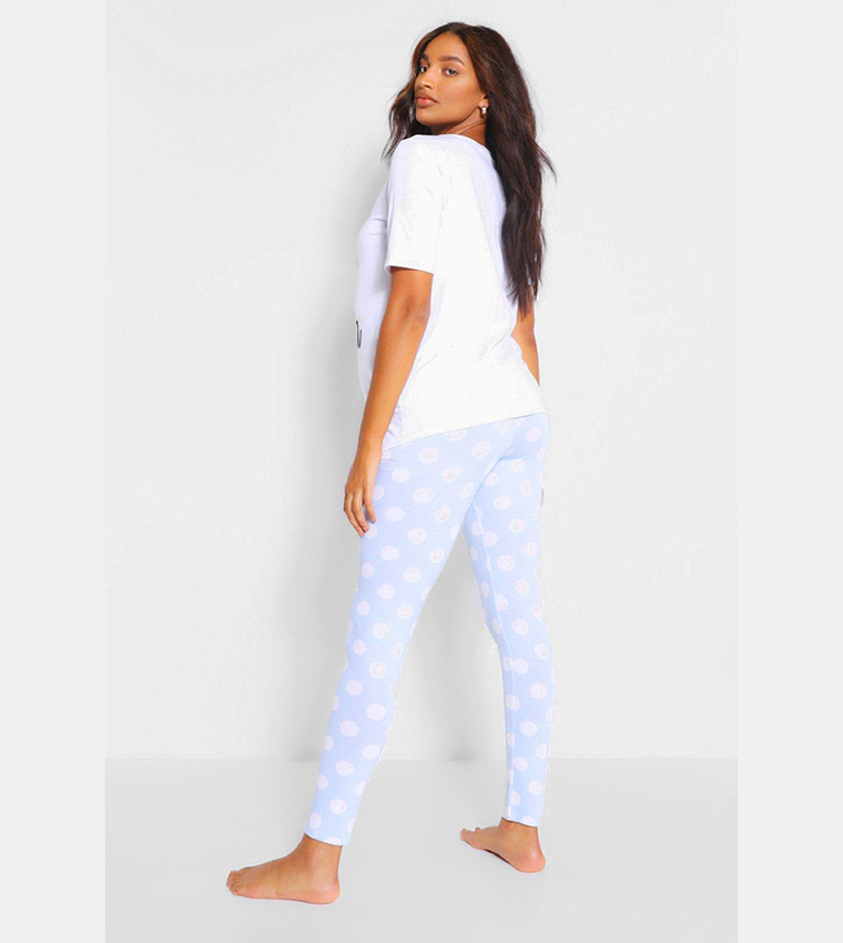 Mom Crush (Blue) - PAWjama with Black Neck & Trim/Sleeves