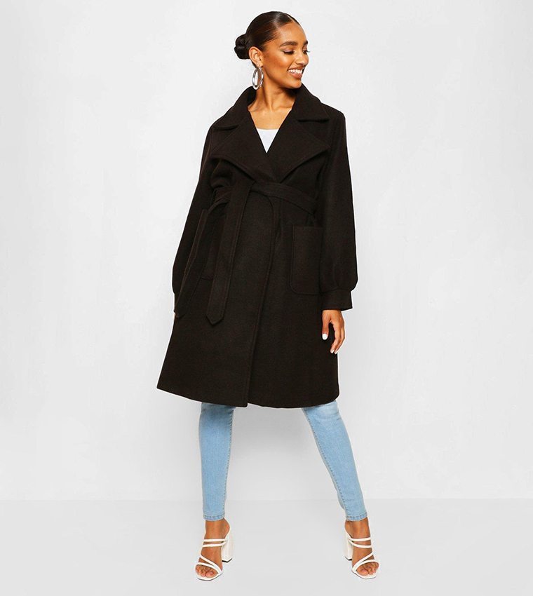 Maternity best sale wrap coat