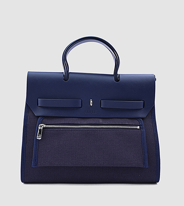 Textured Top Handle Bag