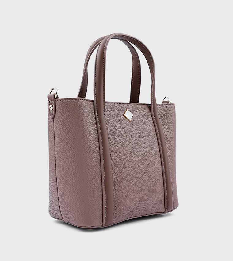 Metal Accent Shoulder Bag