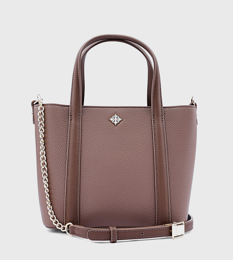 Metal Accent Shoulder Bag