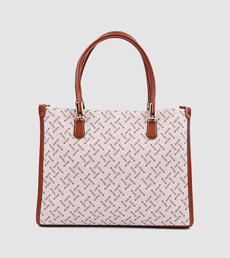 Logo Patterned Tote Bag