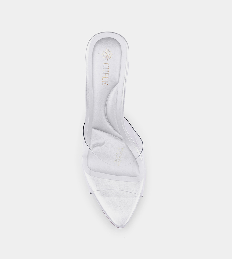 Solid Peep Toe Heel Sandals