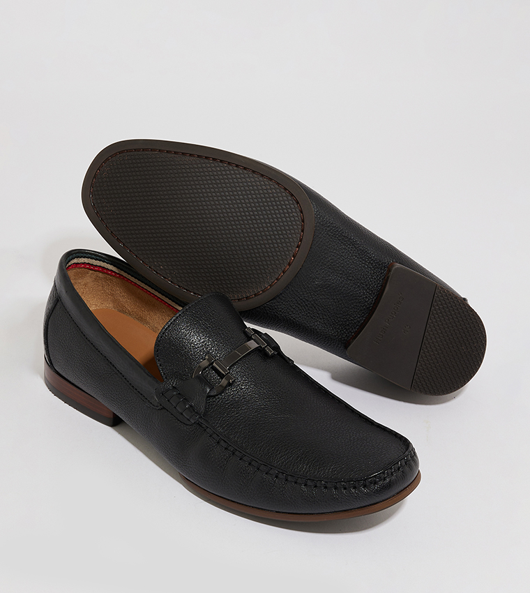CHARLES Metal Accent Loafers