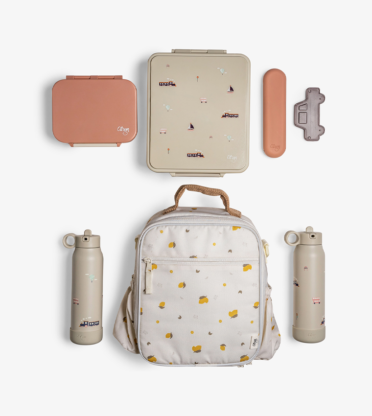Lemon Printed Insulated Lunch Bag Backpack