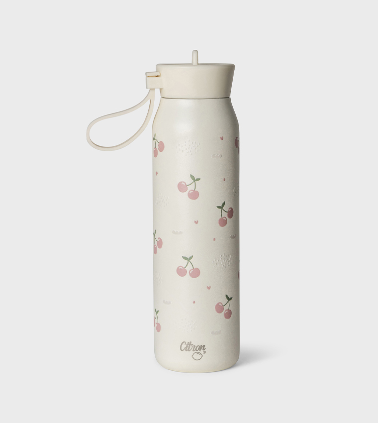 Cherry Stainless Steel Water Bottle, 350ml