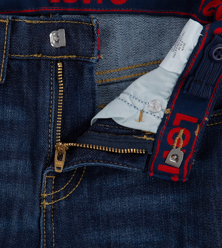Faded Slim Fit Denim Shorts