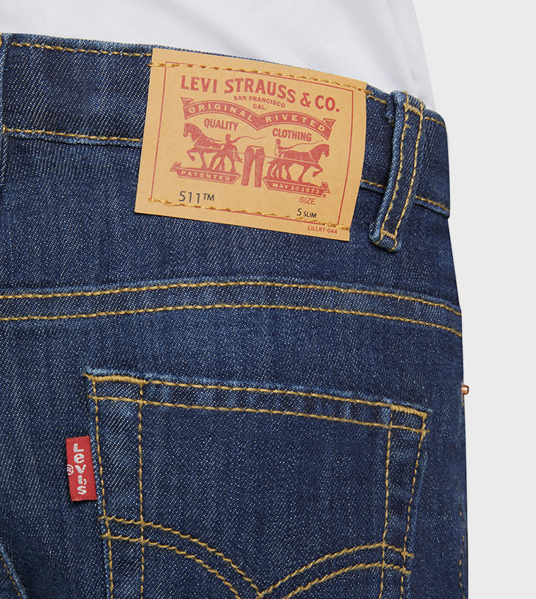 Faded Slim Fit Denim Shorts
