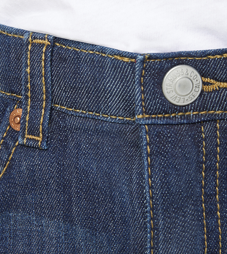 Faded Slim Fit Denim Shorts