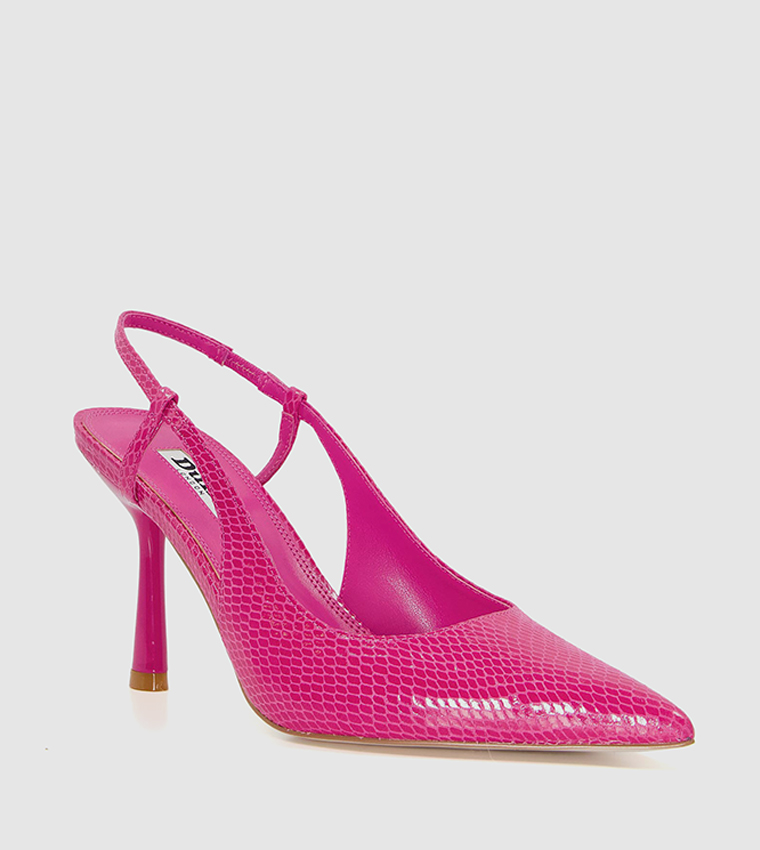 Pink slingback sales pumps