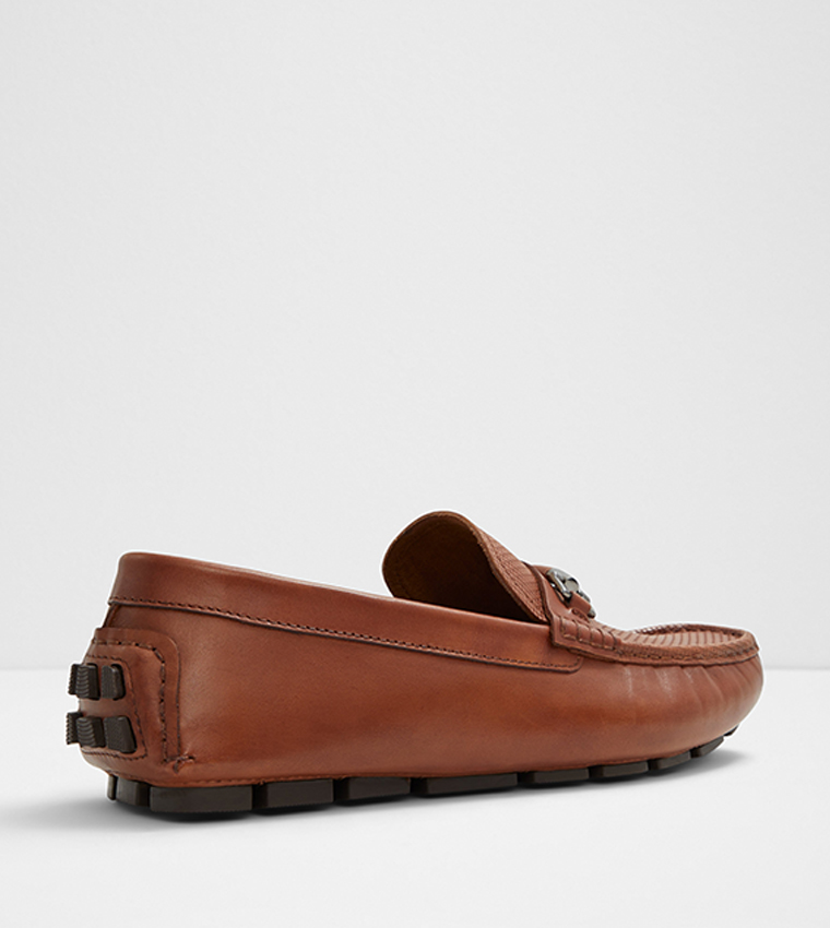 Buy Aldo CAIRNS Metal Accent Loafers In Brown 6thStreet UAE