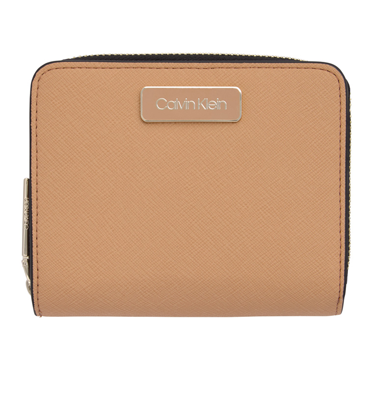 Buy Calvin Klein Ck Task Med Wallet W/Flap Wallets Dark Sand In Brown ...