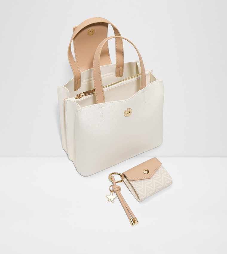 CALIORA Textured Satchel Bag