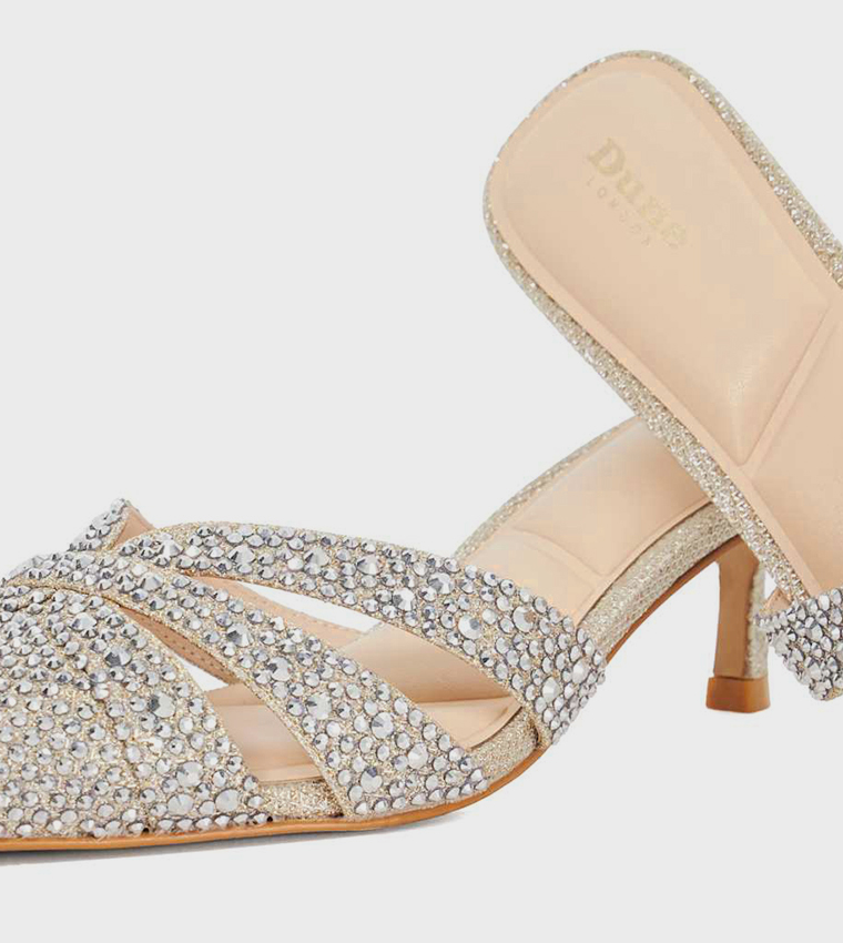 CALLA Embellished Pointed Toe Pumps