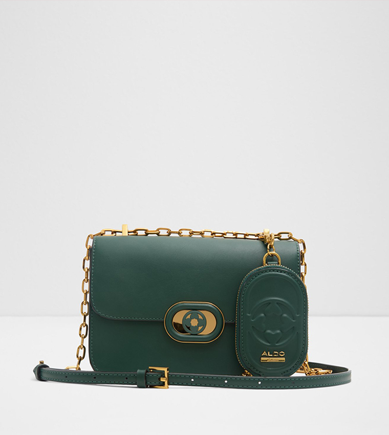 Buy Aldo CALLIDORA Snap Closure Crossbody Bag With Pouch In Green 6thStreet Saudi Arabia