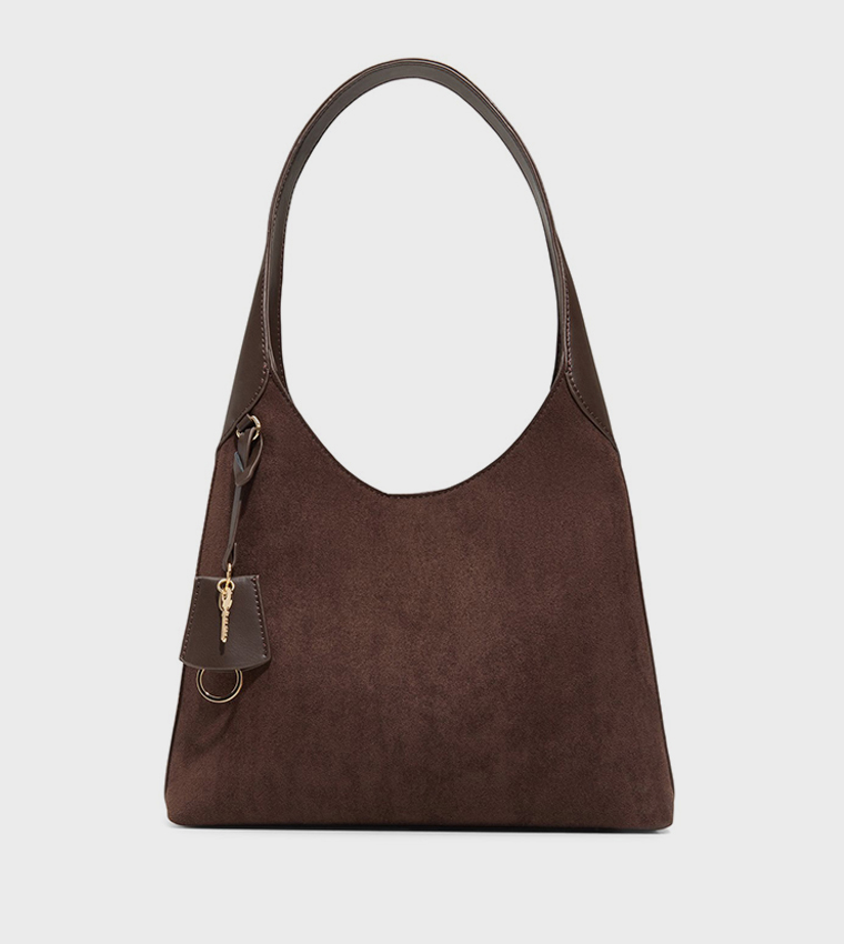 CALLIIOPE Solid Zippered Hobo Bag