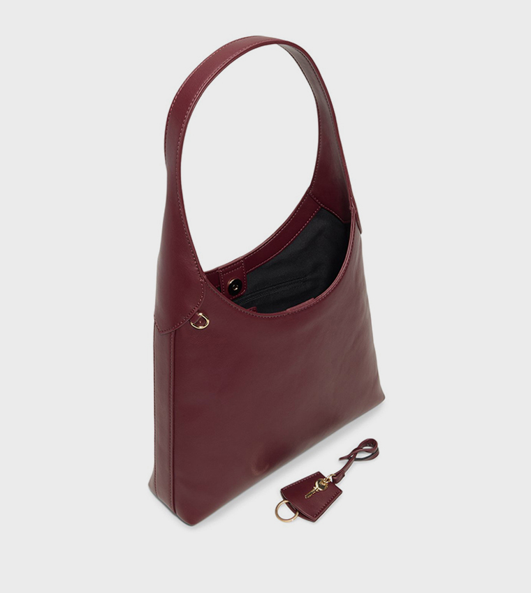 CALLIIOPE Solid Zippered Hobo Bag