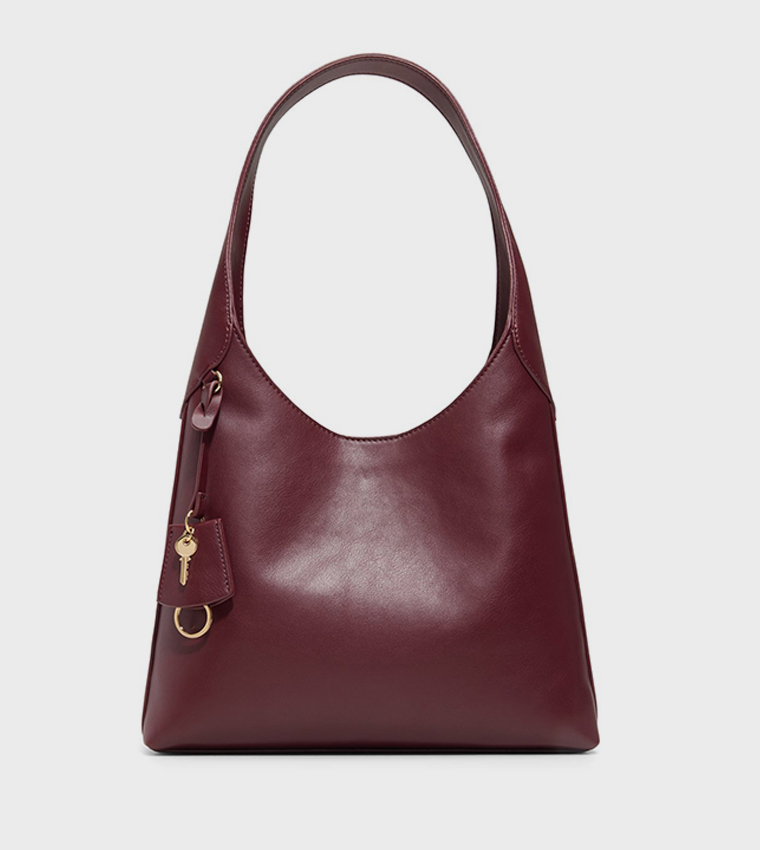 CALLIIOPE Solid Zippered Hobo Bag